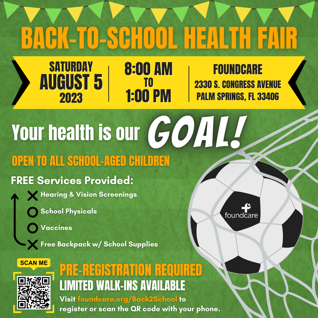FoundCare Announces Date for Back-to-School Health Fair